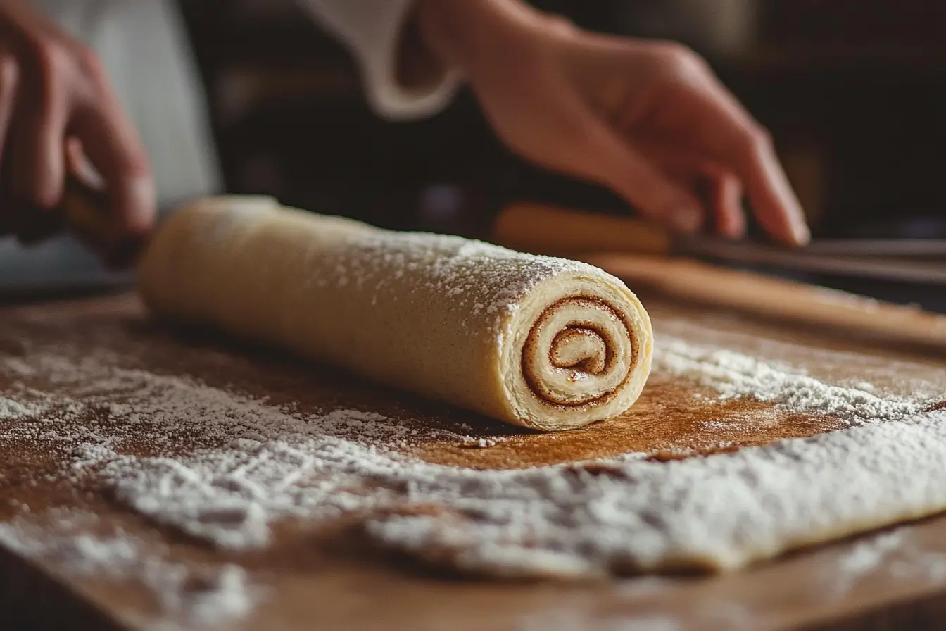 Perfectly rolled cinnamon roll. how do you get fillings to stay in cinnamon rolls